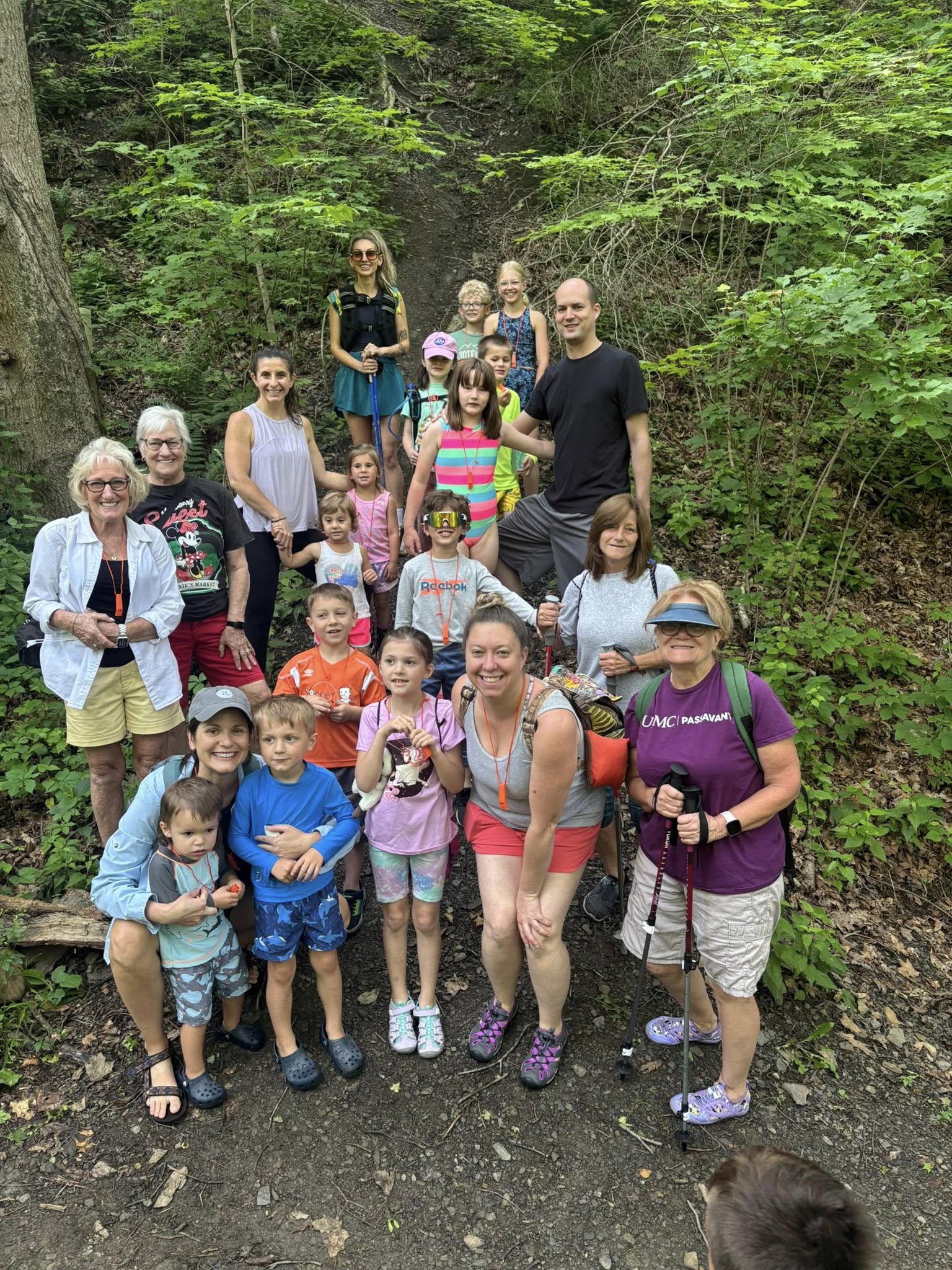 Grandma & River hike group